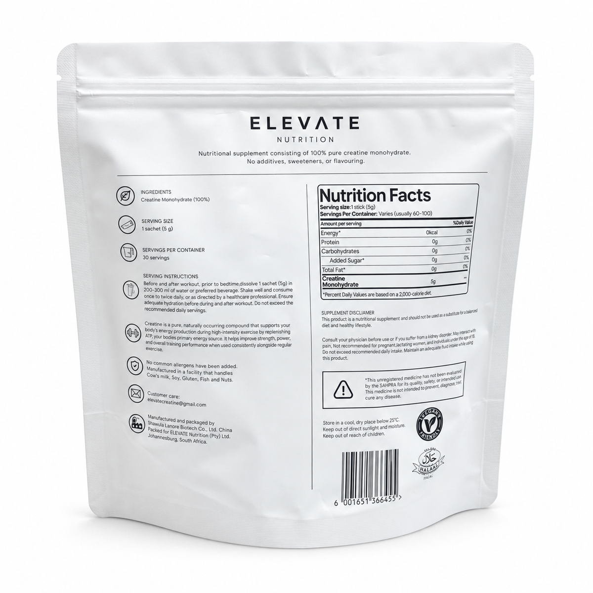 Creatine Monohydrate Sachets